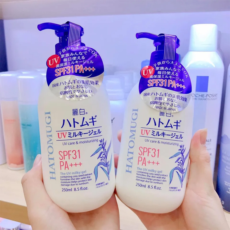 Sữa dưỡng thể chống nắng ý dĩ SPF31 KUMANO YUSHI