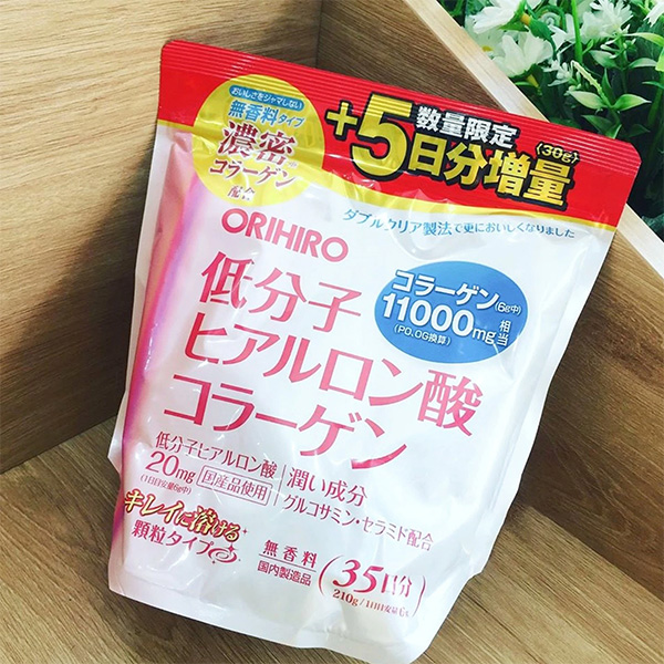 Bột Collagen Hyaluronic Acid Orihiro 180g
