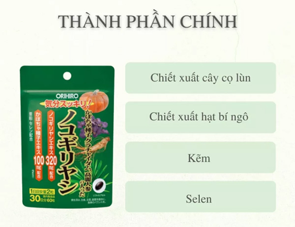 iên uống chiết xuất cây cọ lùn hỗ trợ tuyến tiền liệt ORIHIRO