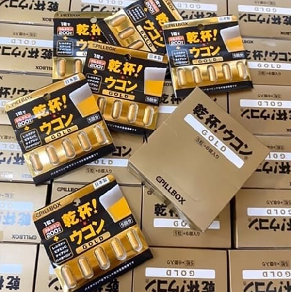 Viên giải rượu Kanpai Ukon Gold 5 viên