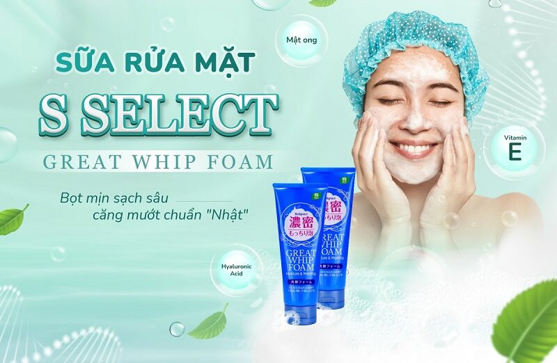 S SELECT - Sữa rửa mặt tạo bọt mịn 150g