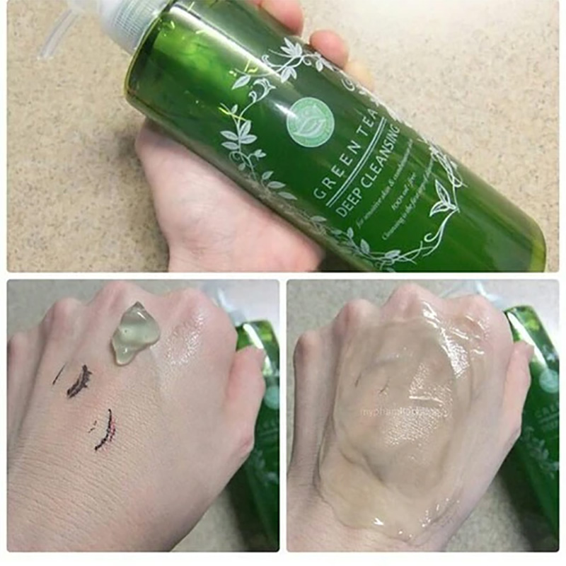 Gel tẩy da chết GREEN TEA làm sạch sâu SANTA MARCHE