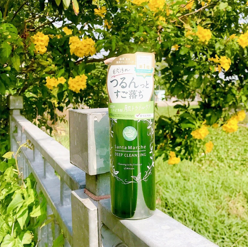 Gel tẩy trang trà xanh làm sạch sâu SANTA MARCHE