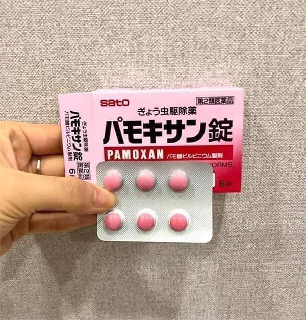Viên uống tẩy giun sán Pamoxan SATO
