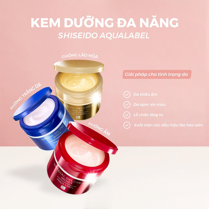 Kem dưỡng Aqualabel SHISEIDO