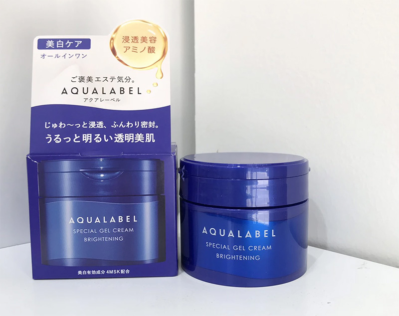 Kem dưỡng Aqualabel trắng da, ngừa sạm nám SHISEIDO (Màu xanh – Dưỡng trắng)