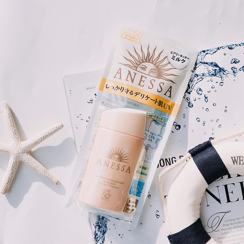 Sữa chống nắng Anessa da nhạy cảm SPF50+ SHISEIDO