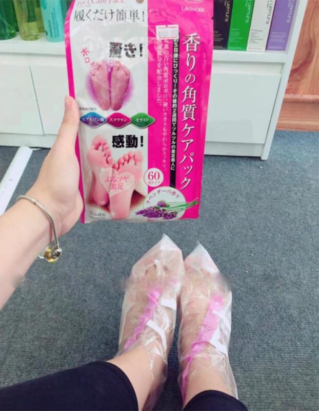 TO PLAN - Túi ủ tẩy tế bào chết cho da chân LAVENDER 27cm