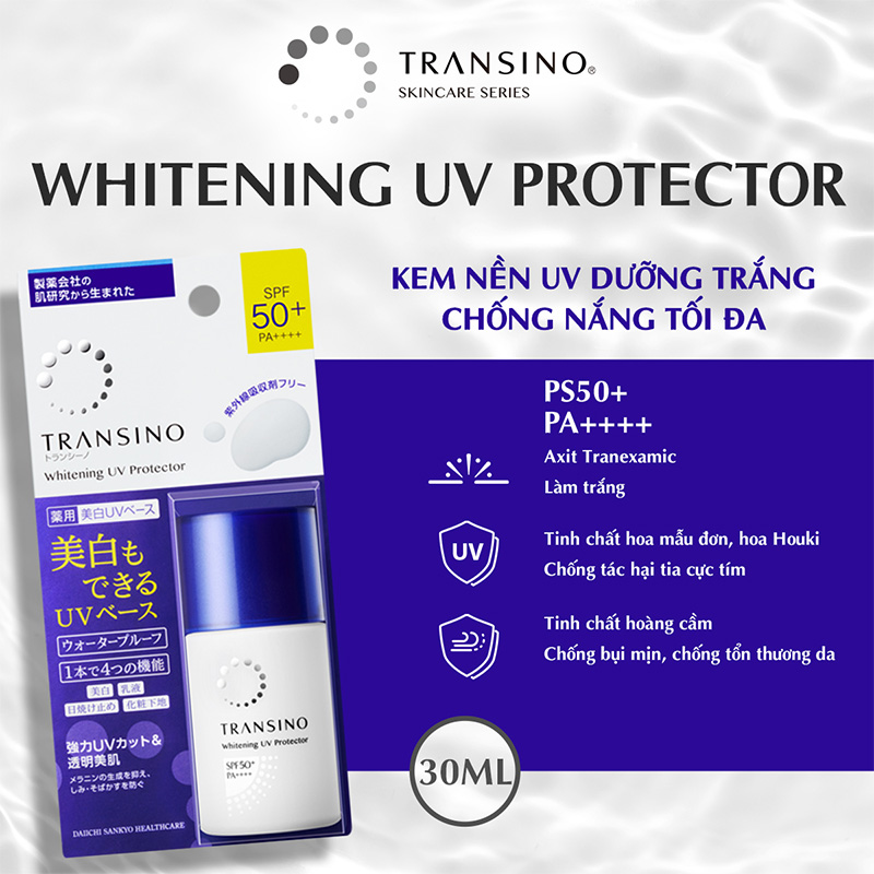 Kem chống nắng trắng da Whitening UV SPF50+ TRANSINO