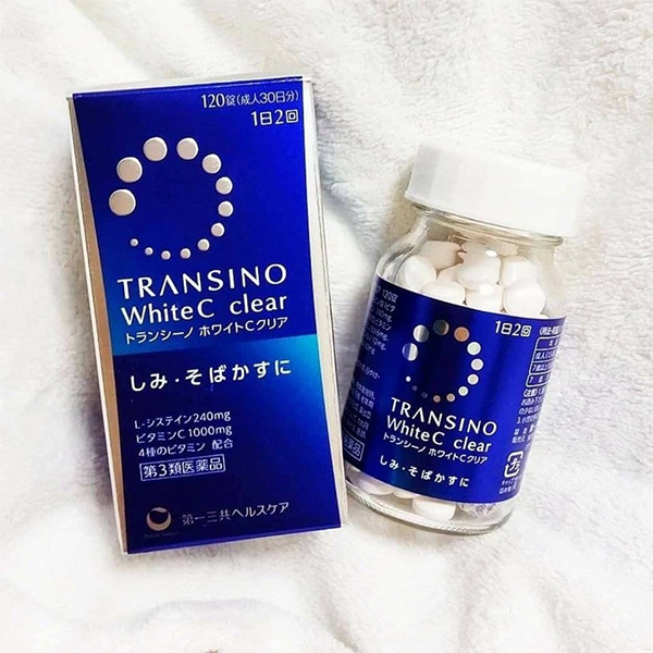 Viên uống trị nám White C Clear TRANSINO 120 viên