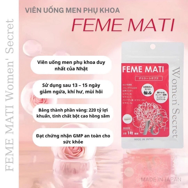 Viên uống phụ khoa FEME MATI