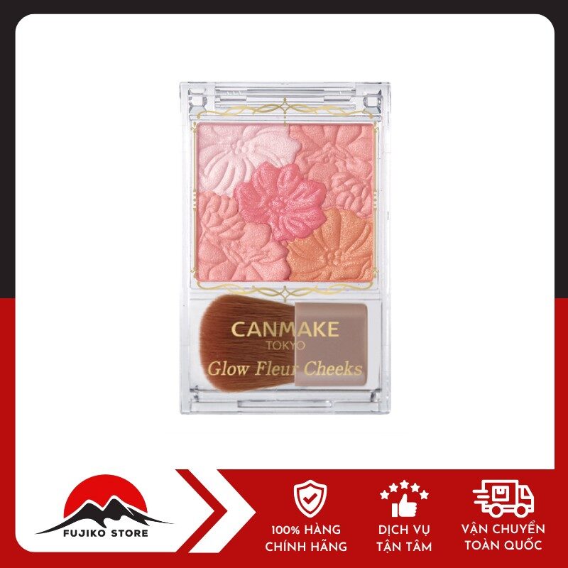 CANMAKE - Phấn má hồng Glow Fleur Cheek (01-màu hồng be)