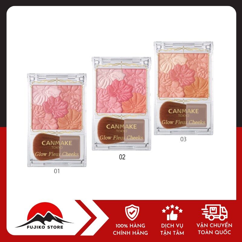 Phấn má hồng Glow Fleur Cheek CANMAKE