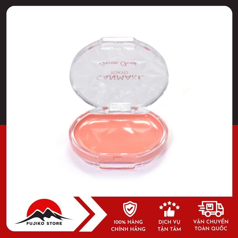 Phấn má dạng kem màu cam đào CANMAKE