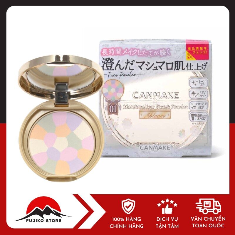 CANMAKE - Phấn phủ đa sắc Marshmallow Finish Powder Abloom SPF19 PA++ (01)