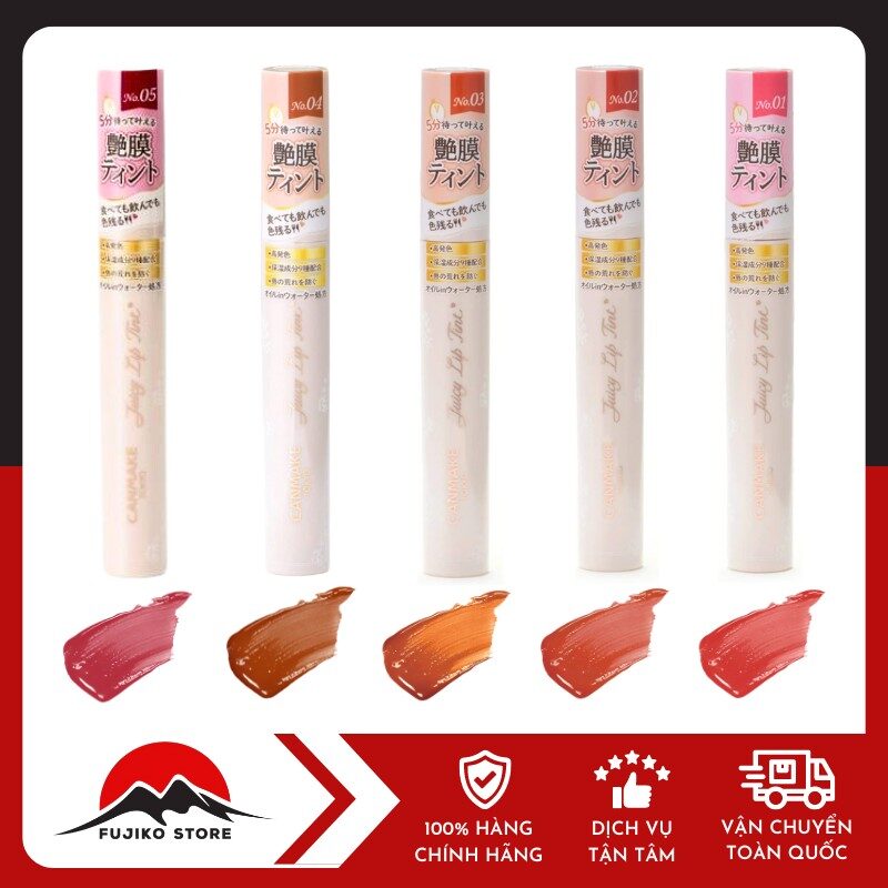 Son bóng, dưỡng ẩm, lâu trôi Juicy Lip Tint CANMAKE