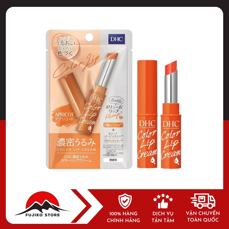 DHC-son-duong-moi-mau-cam-apricot DHC - Son dưỡng môi Colour Lip (Cam Apricot)