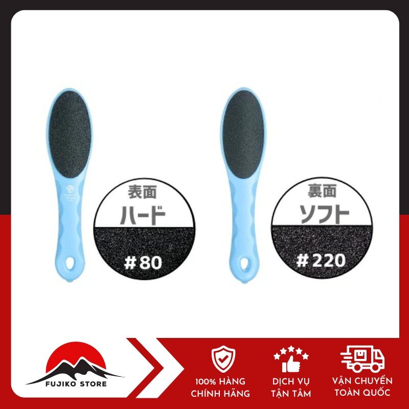 GREEN BELL - Dụng cụ chà gót chân 2 mặt màu xanh