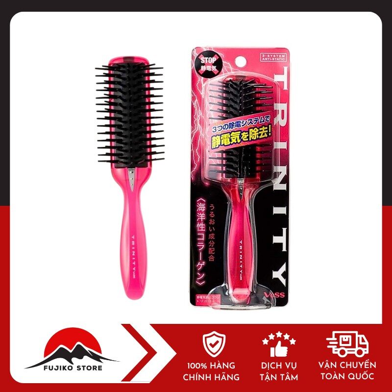 LIFTREJU - Lược chải chống tĩnh điện Trinity VeSS ngừa tóc xơ rối, gãy rụng (size nhỏ)