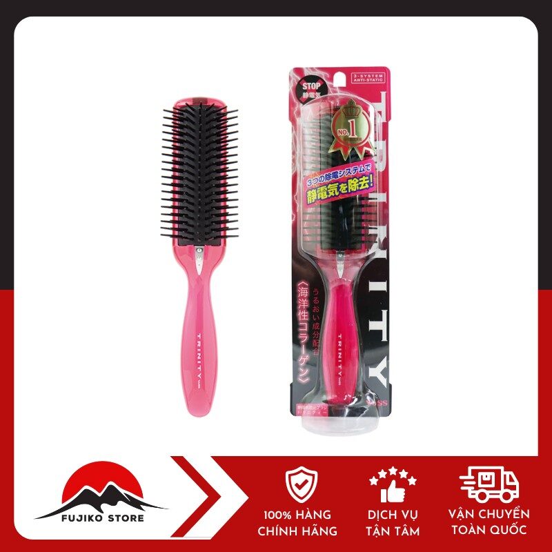 LIFTREJU - Lược chải chống tĩnh điện Trinity VeSS ngừa tóc xơ rối , gãy rụng (size vừa)