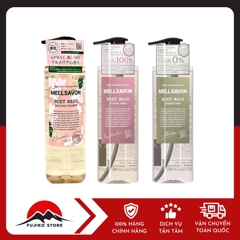 MELLSAVON-sua-tam-nuoc-hoa Sữa tắm nước hoa dưỡng mềm mịn da MELLSAVON