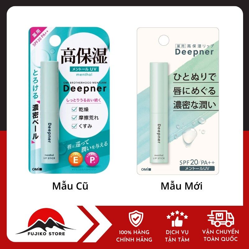 Son dưỡng môi chống nắng hương bạc hà OMI