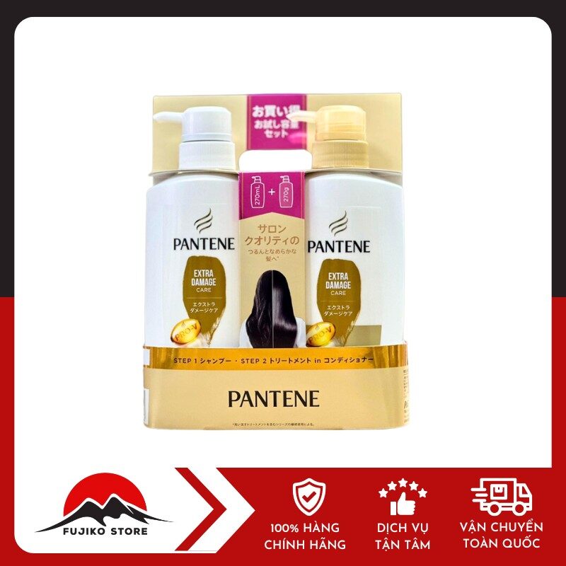 P&G - Set gội xả Pantene cho tóc hư tổn 270ml + 270g