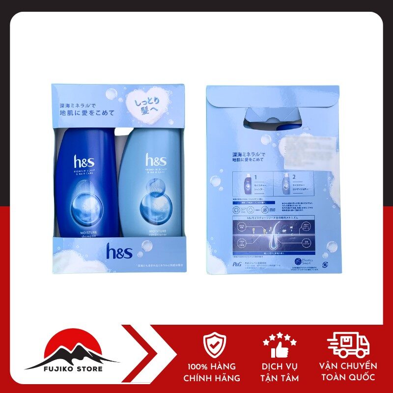 P&G - Bộ gội xả H.S cấp ẩm, sạch da đầu (350ml+350g)