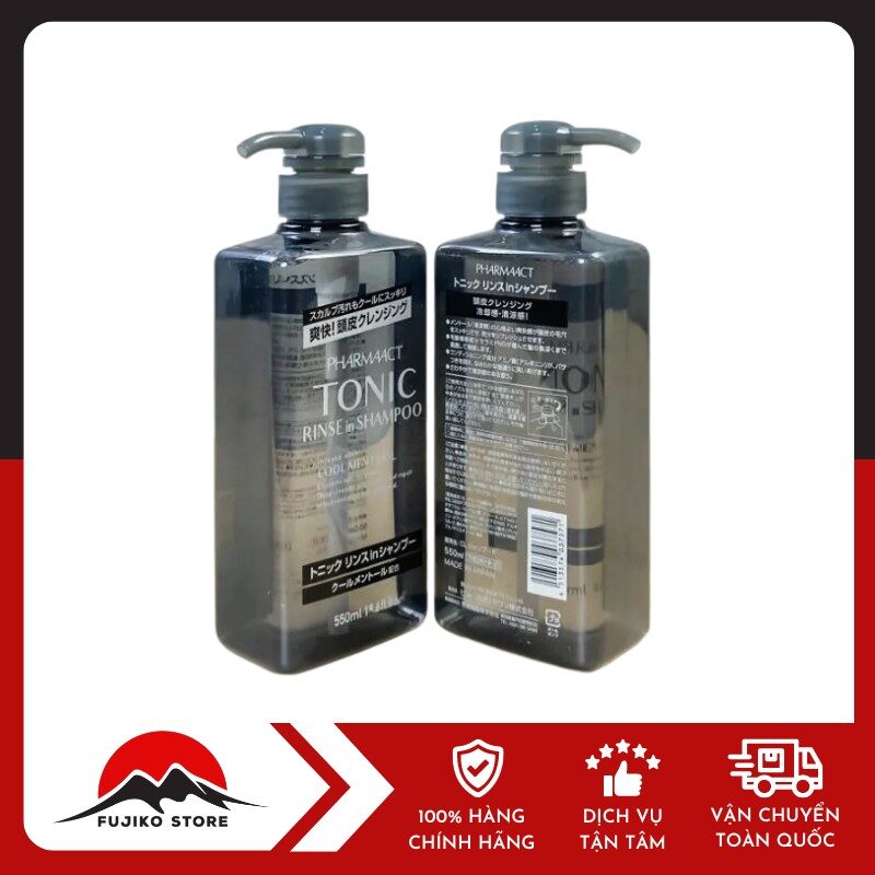 Dầu gội xả 2 in 1 trị gầu nam tonic PHARMAACT 600ml