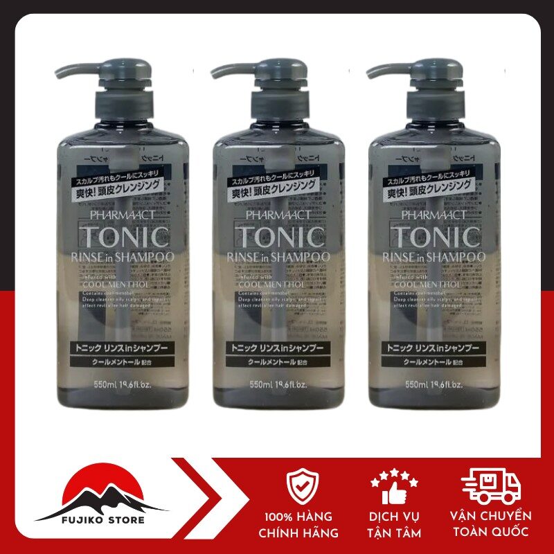 Dầu gội xả 2 in 1 trị gầu nam tonic PHARMAACT 600ml