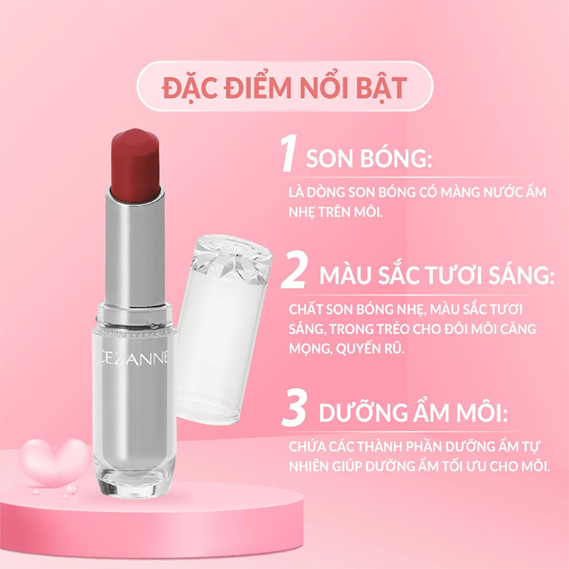 Son bóng nhẹ dưỡng ẩm CEZANNE