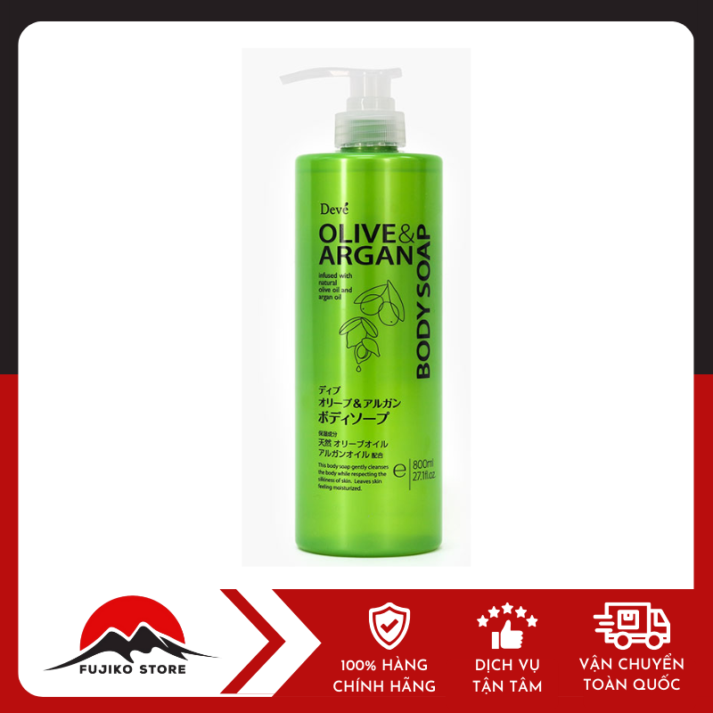 Sữa tắm DEVE chiết xuất dầu OLIVE ARGAN