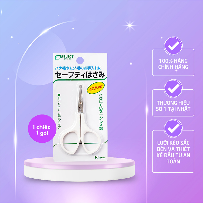 Kéo tỉa lông đầu tù S SELECT