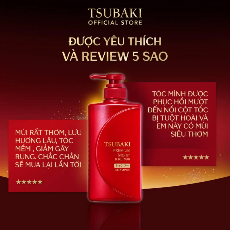 Cặp dầu gội xả Tsubaki cho tóc khô sơ, thiếu độ bóng mượt SHISEIDO