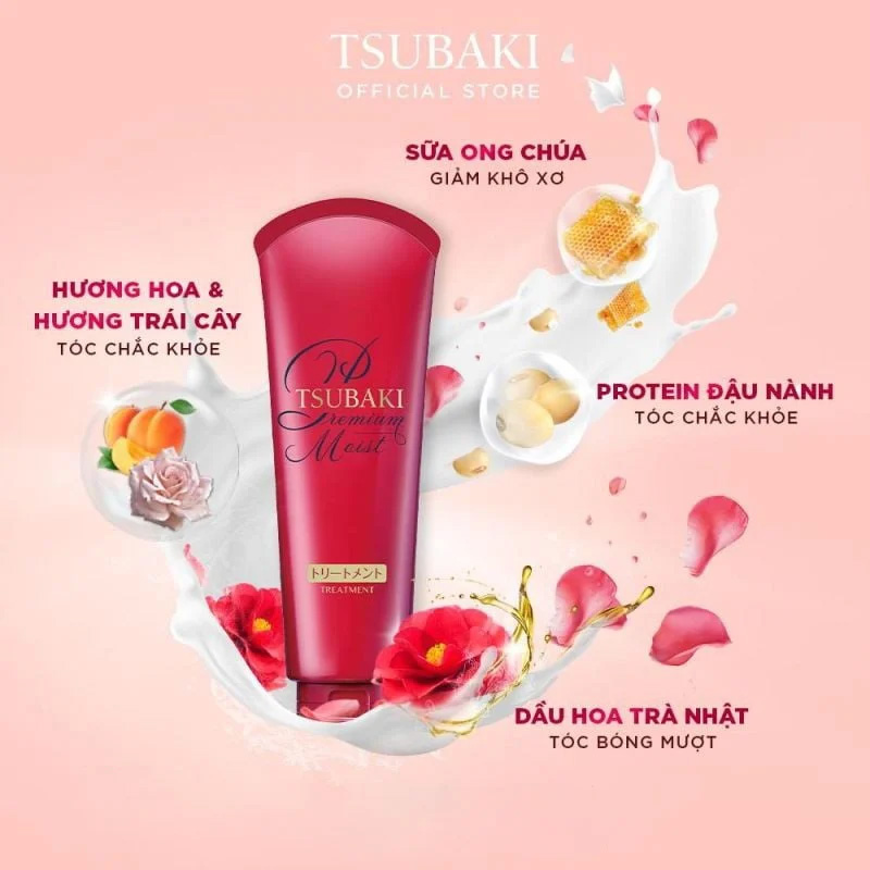 Kem xả Tsubaki dưỡng tóc bóng mượt SHISEIDO