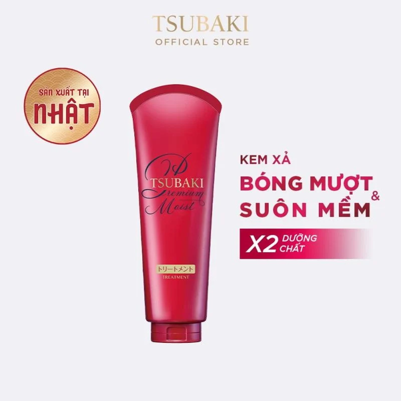 Kem xả Tsubaki dưỡng tóc bóng mượt SHISEIDO