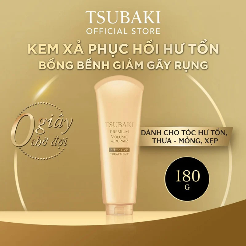 Kem xả Tsubaki phục hồi hư tổn và ngăn rụng tóc SHISEIDO