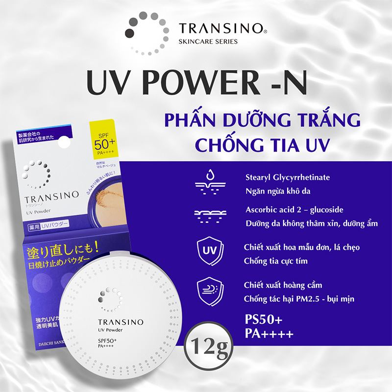 Phấn nền UV Powder SPF50+/PA++++ TRANSINO
