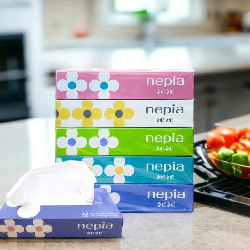 Set hộp giấy ăn (300 tờ x 5 hộp) NEPIA