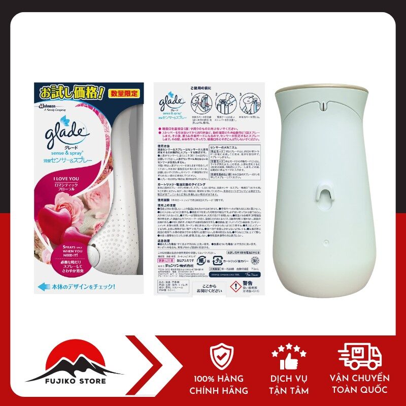 JOHNSON - Máy xịt thơm phòng cảm biến Glade hương hoa hồng