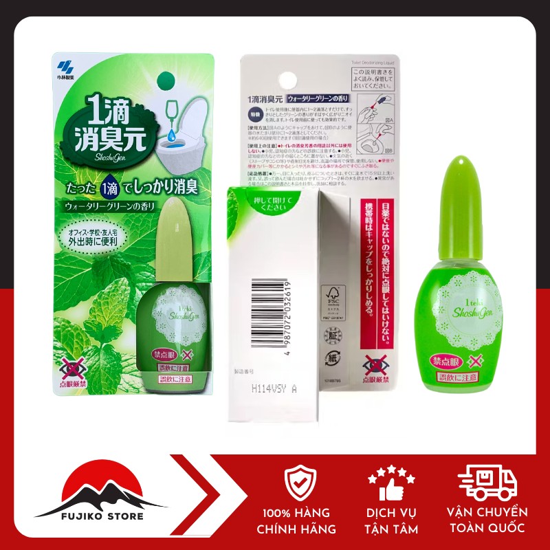 KOBAYASHI-dung-dich-thom-bon-cau-20ml-bac-ha KOBAYASHI - Dung dịch thơm bồn cầu (bạc hà) 20ml