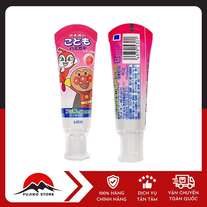 LION- Kem đánh răng hương dâu tây cho bé 40g