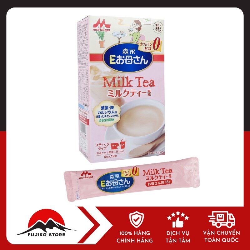 MORINAGA - Sữa bầu vị trà sữa (18g x 12 gói)