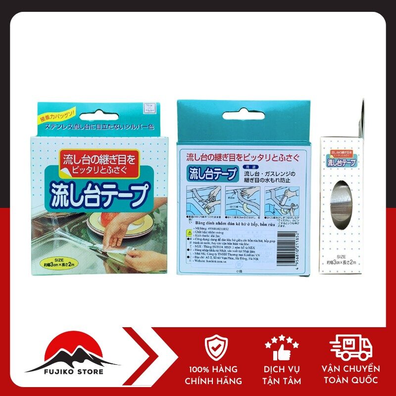 Băng dính nhôm dán kẽ hở ở bếp, bồn rửa bát, bề mặt kim loại