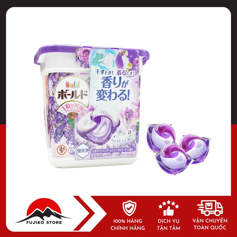 P&G-vien-giat-xa-Gelball-4D -Bold-11v-oai-huong P&G - Viên giặt xả Gelball 4D Bold hương oải hương (hộp 11 viên)