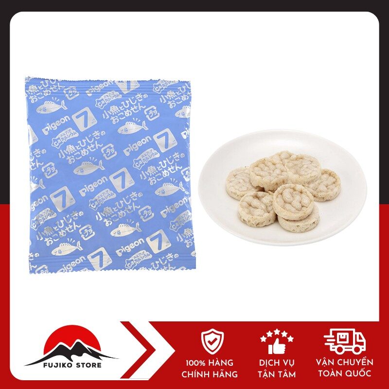 Bánh ăn dặm canxi cá mòi rong biển 7 tháng PIGEON