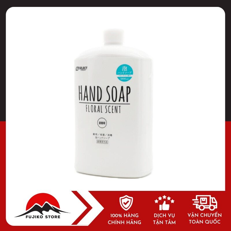 Nước rửa tay tạo bọt mịn túi thay thế 1000ml S SELECT
