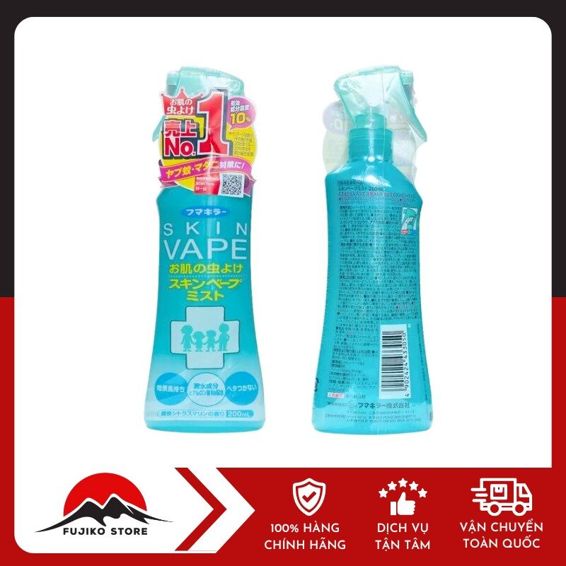 SKIN VAPE - Xịt chống muỗi màu xanh
