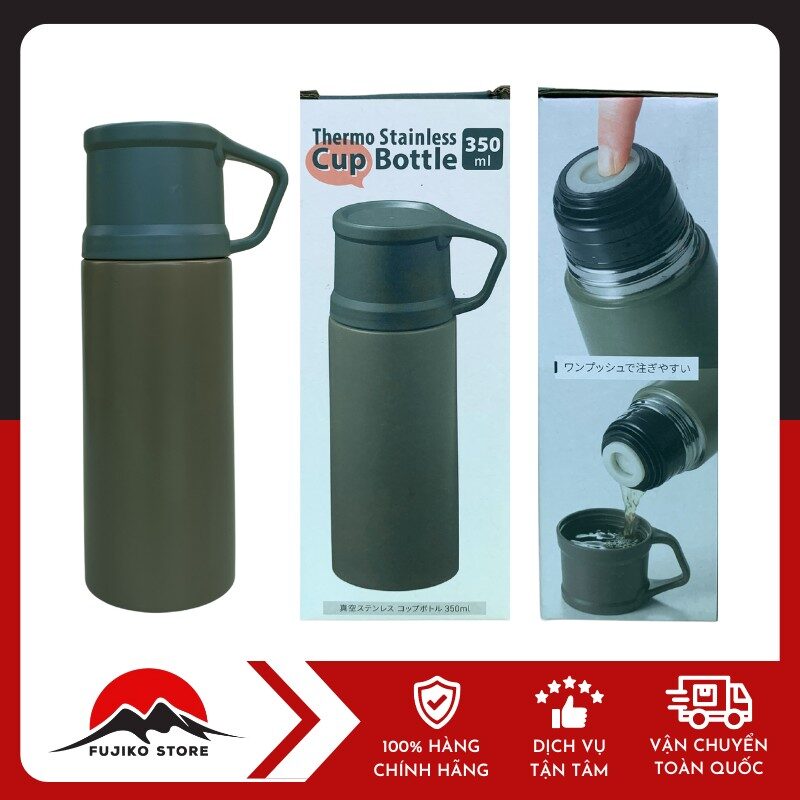 Yoshiyama - Bình giữ nhiệt cao cấp kèm cốc 350ml