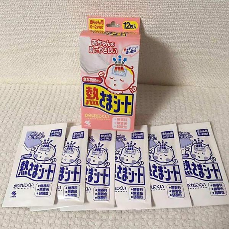 Miếng dán hạ sốt cho trẻ em 0-2 tuổi (12 miếng) KOBAYAHSI